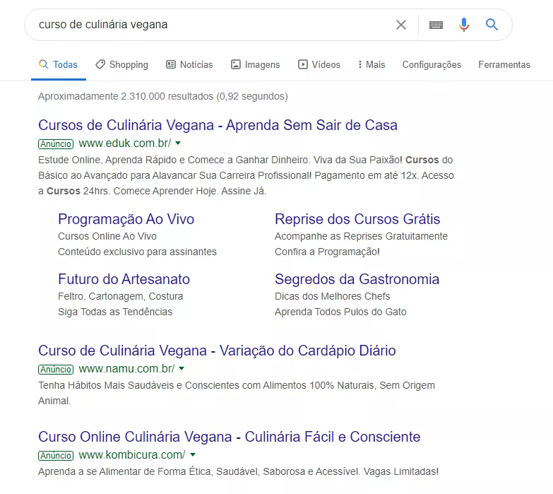 Pesquisa no Google